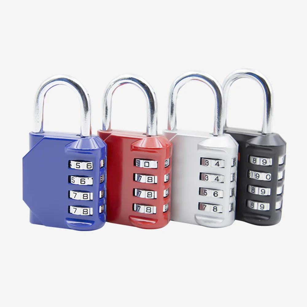 

4 Digital Padlock Heavy Duty Zinc Alloy Password Lock For Door Window Suitcase Bag Package Cabinet Locker House Security