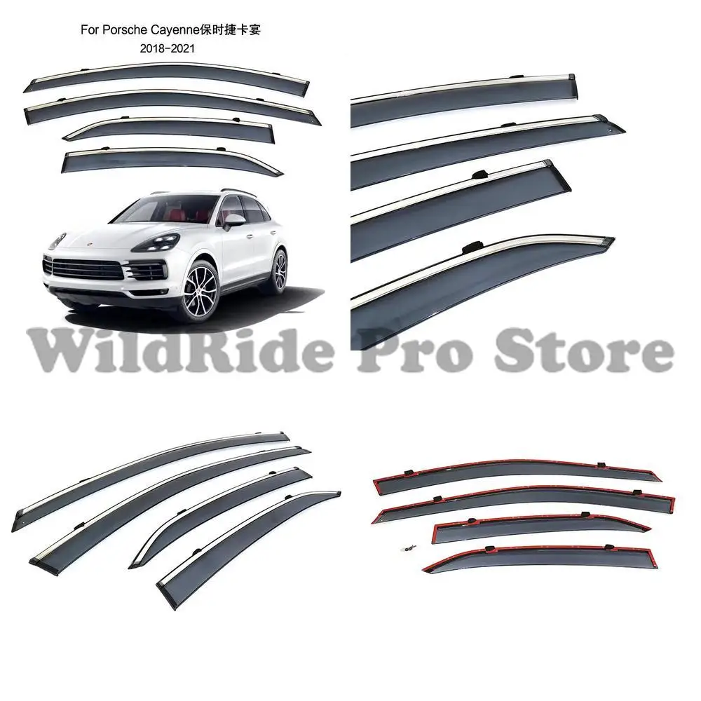 

1 set Rain Visors for 2018-2024 Porsche Cayenne Window Rain Guards Rain Deflectors