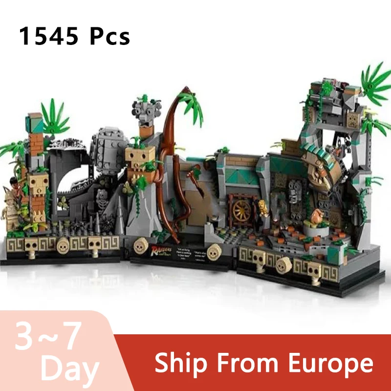 Blocs de construction de modèles de décoration pour la maison, 1545 pièces, jouet d'assemblage éducatif pour enfants, cadeaux d'anniversaire et de noël compatibles 77015