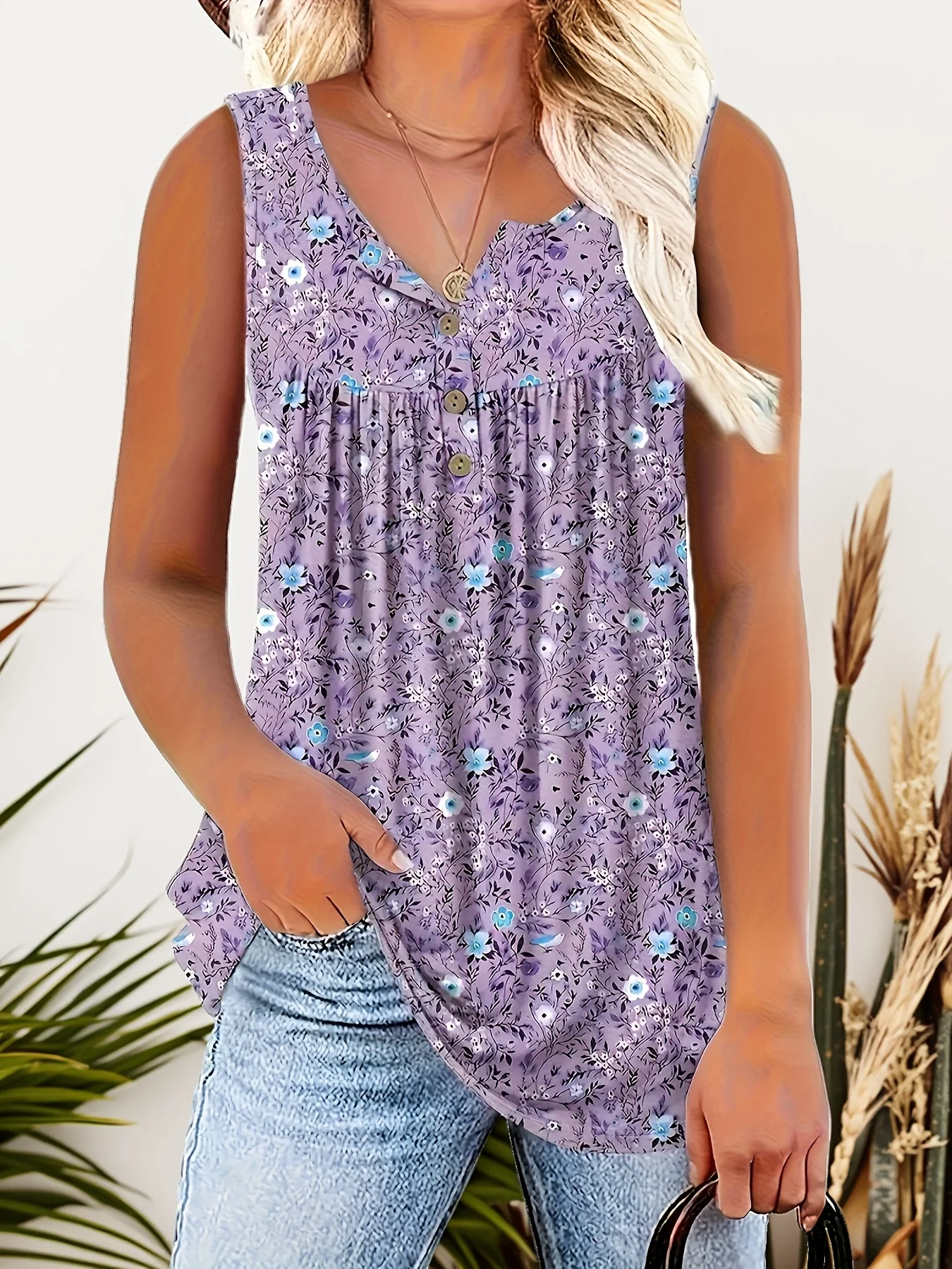 

Элегантный жилет больших размеров с принтом, летний повседневный стиль отпуска, одежда больших размеров