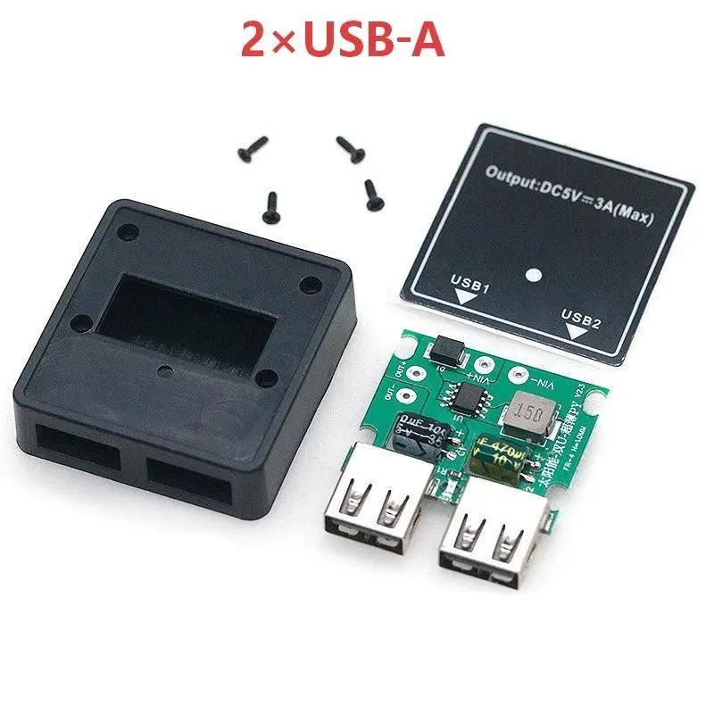 1Set Solar Panel Power Bank Single/Dual USB Charge Voltage Controller Regulator Charger For Outdoor DIY Photovoltaic Projects