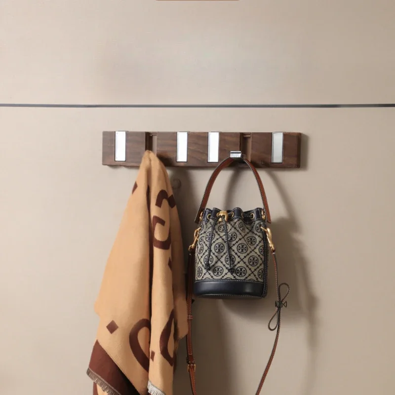 

Piano Keys Clothes Coat Storage Hook 6 Hooks Wall Mounted Door Back Clothes Hook Punch Free Light Luxury Sundries Storage Hook