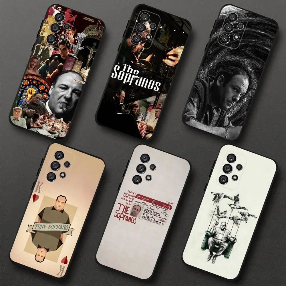 

The Sopranos Tony Phone Case For Samsung S 25,24,23,22,30,21,10,9,Ultra,Plus,Lite,FE,4,5G Black Soft Case