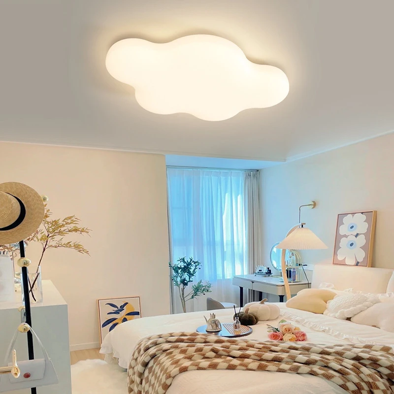 Full Spectrum Bedroom Creative Ceiling Lamp Children's Room Eye Protection Cream Air Room High Visibility Cloud Lamp