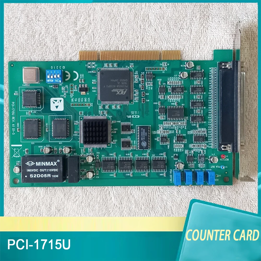 Advantech 캡처 카드용 PCI-1715U, 32 채널 절연 아날로그 입력 카드, 500K, 12 비트