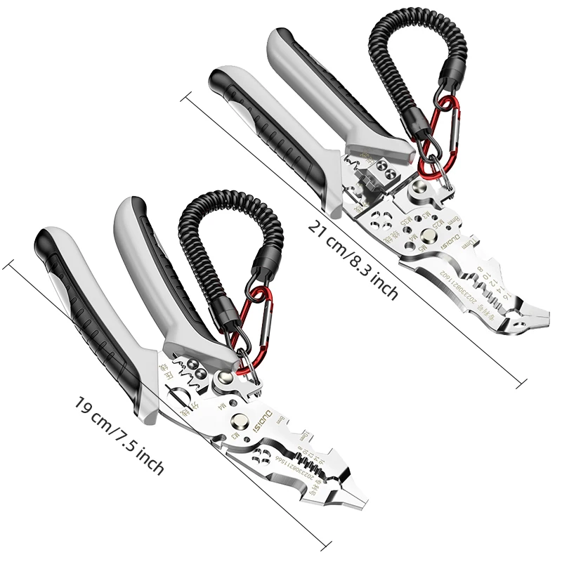 12 in 1 Wire Stripper Crimper Cable Cutter Multifunctional Stripping Crimping Pliers Terminal Hand Tool