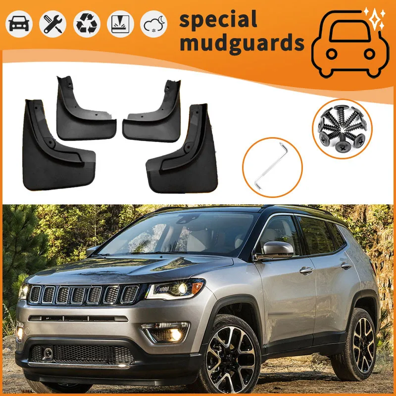 Suitable for 11-21 Jeep Compass fender car tire anti-splash mudguard skin
