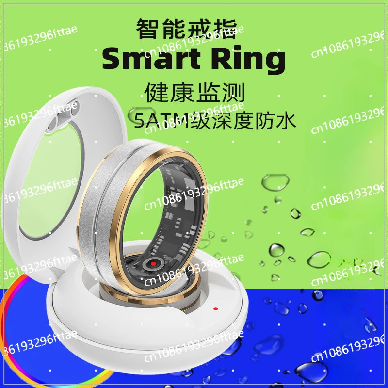 Popular Smart Ring Smartring Blood Oxygen Heart Rate Healthy Men and Women Black Technology Waterproof Bluetooth Ring