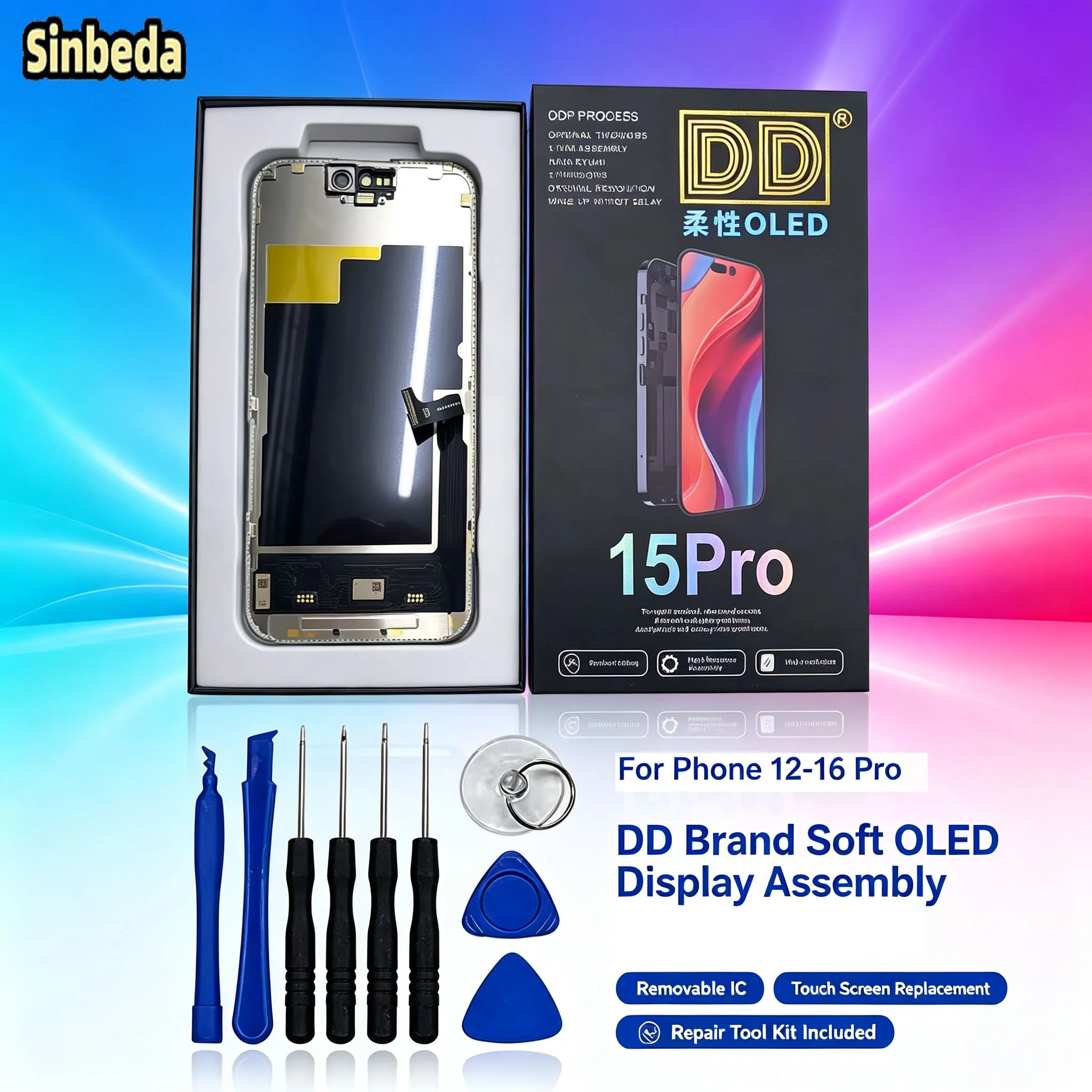 100-tested-oled-screen-dd-for-iphone-12-13-14-15-16-pro-oled-display-touch-screen-digitizer-replacement-with-repair-tools