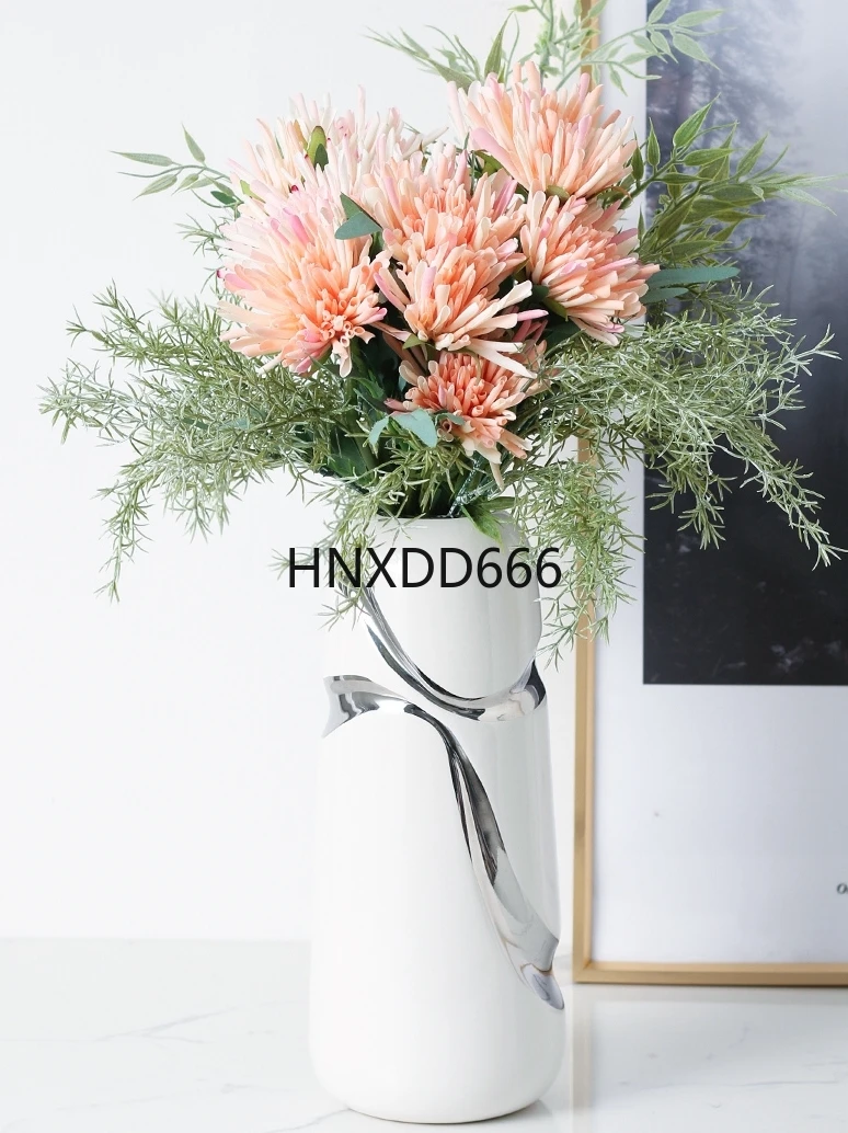 

Light luxury modern vase decoration living room water raised flowers flower arrangement high-end dining table TV cabinet crafts