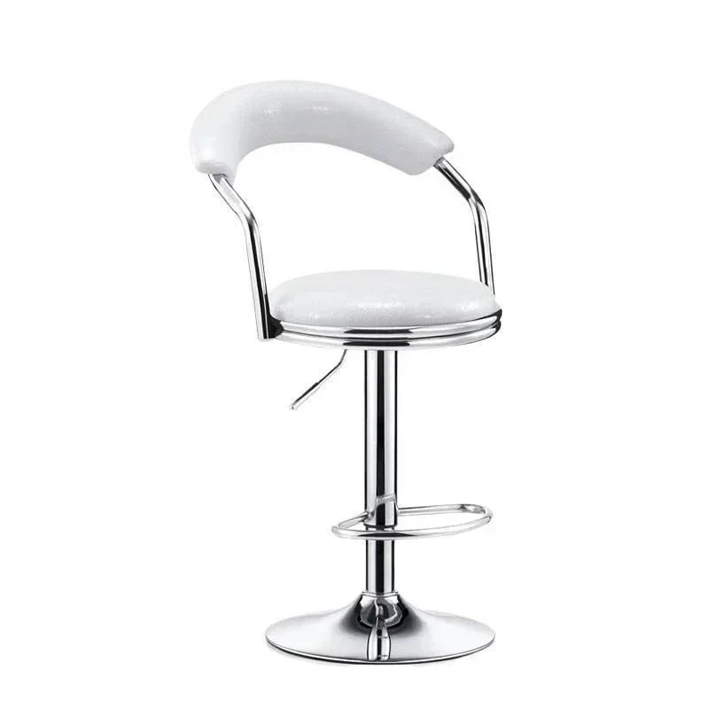 Front desk barber shop stool bar chair lift bar table single backrest rotating high foot