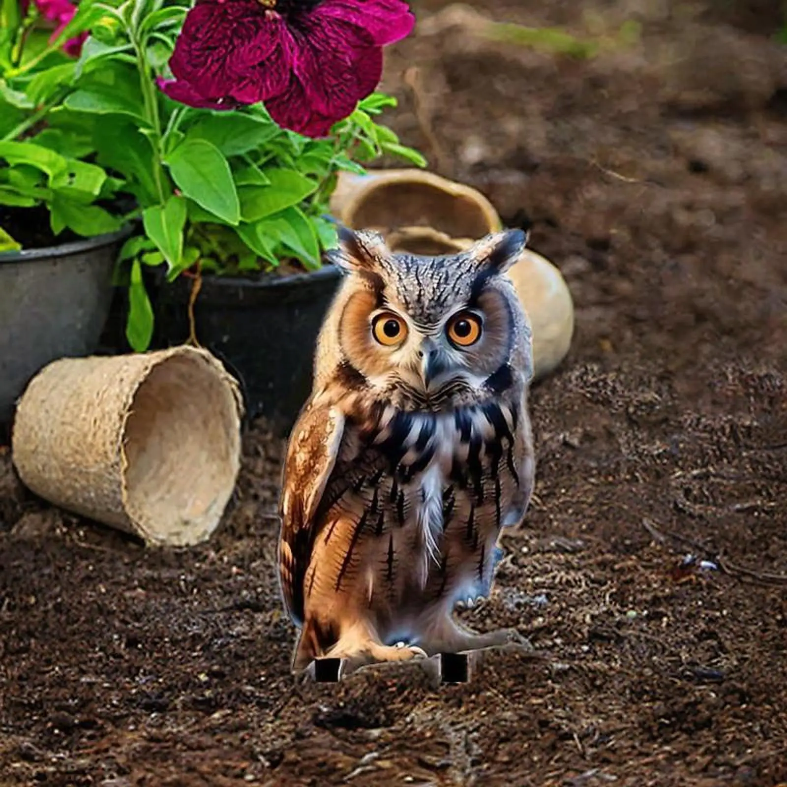 

Газонный кол, акриловая сова, декор для двора, знак для заднего двора, открытый двор