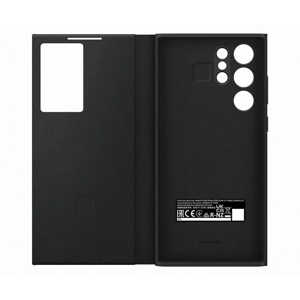 Oryginalne etui Samsung Galaxy S22 Ultra S-View Flip Case SM-S908 Wysokiej jakości inteligentne etui z przezroczystym okienkiem do Galaxy S22Ultra — zdjęcie produktu 4