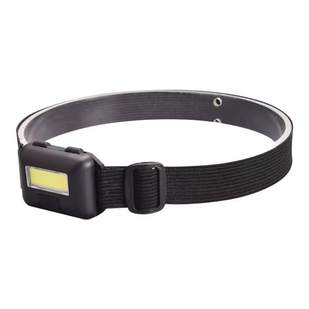 مصباح أمامي ليد COB مع بطارية ، مصباح أمامي صغير ، 3 أوضاع ، كشافات مقاومة للماء للتخييم في الهواء الطلق والمشي لمسافات طويلة