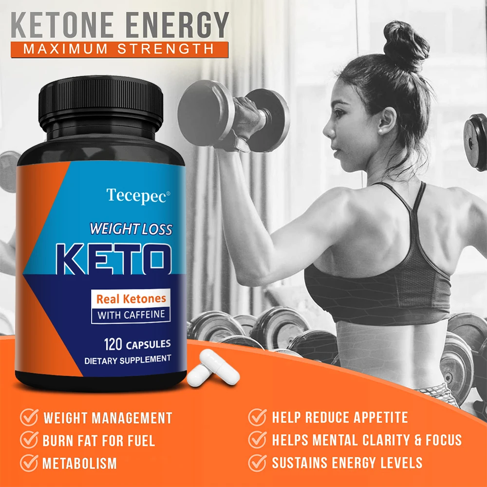 Keto BHB Capsules 2000mg – with Sodium, Caffeine anhydrous, Supports Metabolism Energy Focus & Immune System, Weight Management