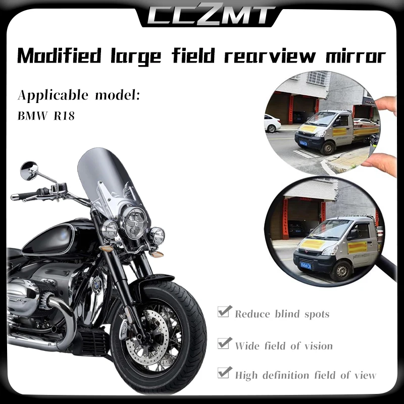 For BMW R18 R 18 r18 Motorcycle Accessories Convex Mirror Increase Rearview Mirrors Side Mirror View Vision Lens
