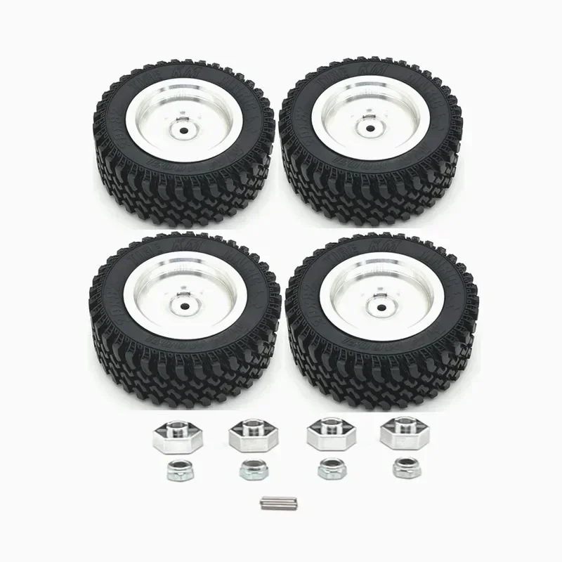 MN 1/12 MN168 RC Remote Control Car Parts Metal Upgrade Mirror Wheel Hub Tire Hex Connector