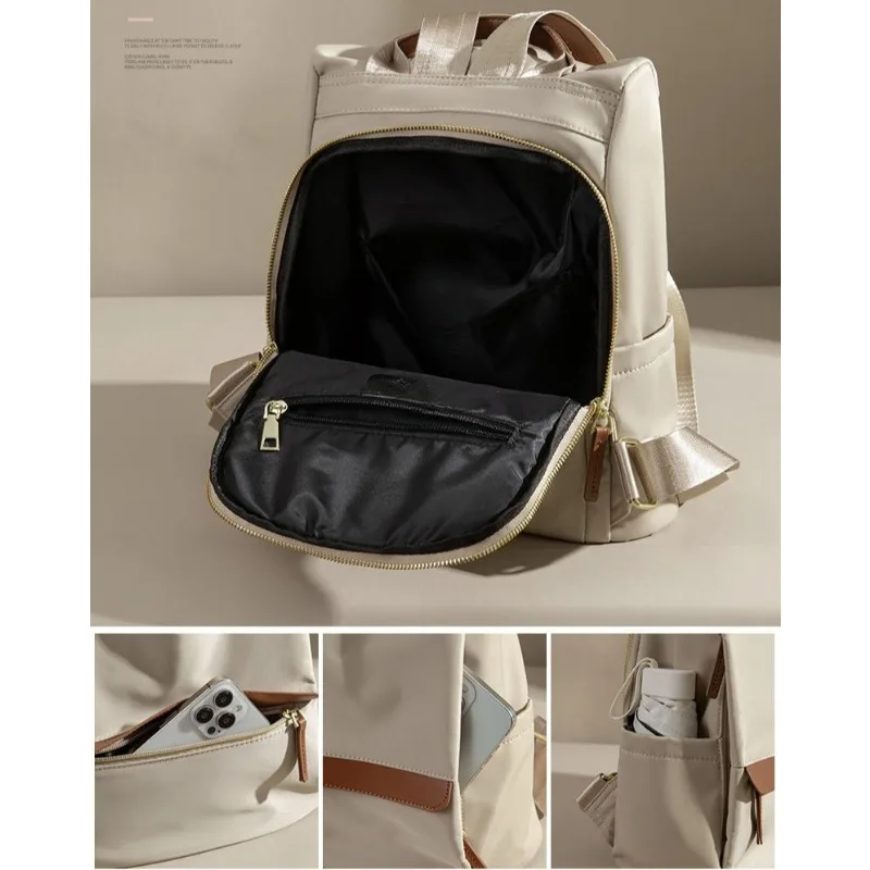 Women's Korean Anti-theft New Backpack Fashionable Versatile Large Capacity Student Schoolbag High Appearance Level High Quality