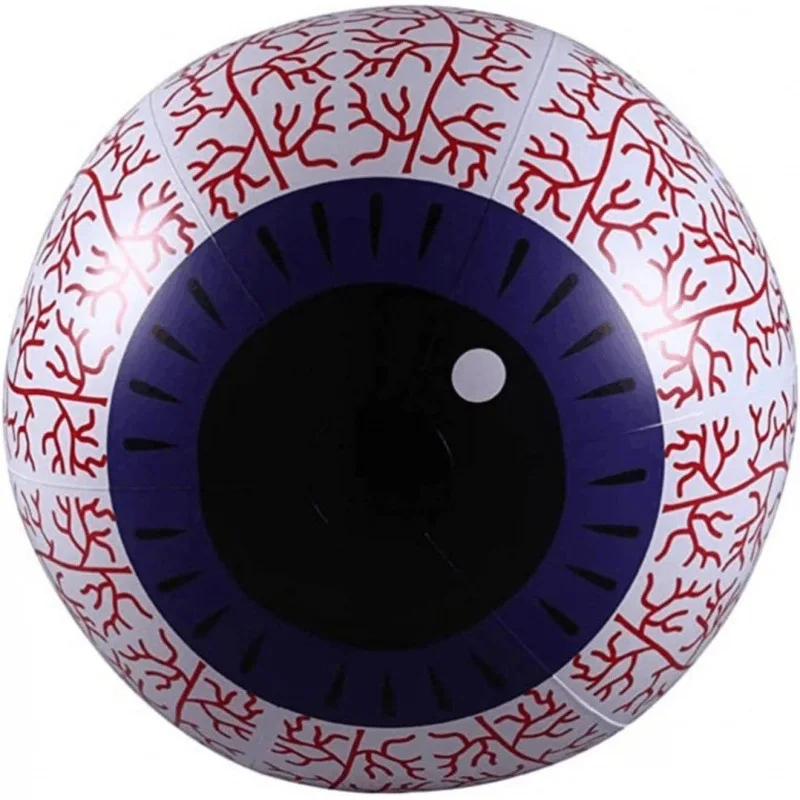 Halloween Decoration 60cm LED Remote Control Light Up Eye Ball Inflatable Light Up Pumpkin Ball Eyeball