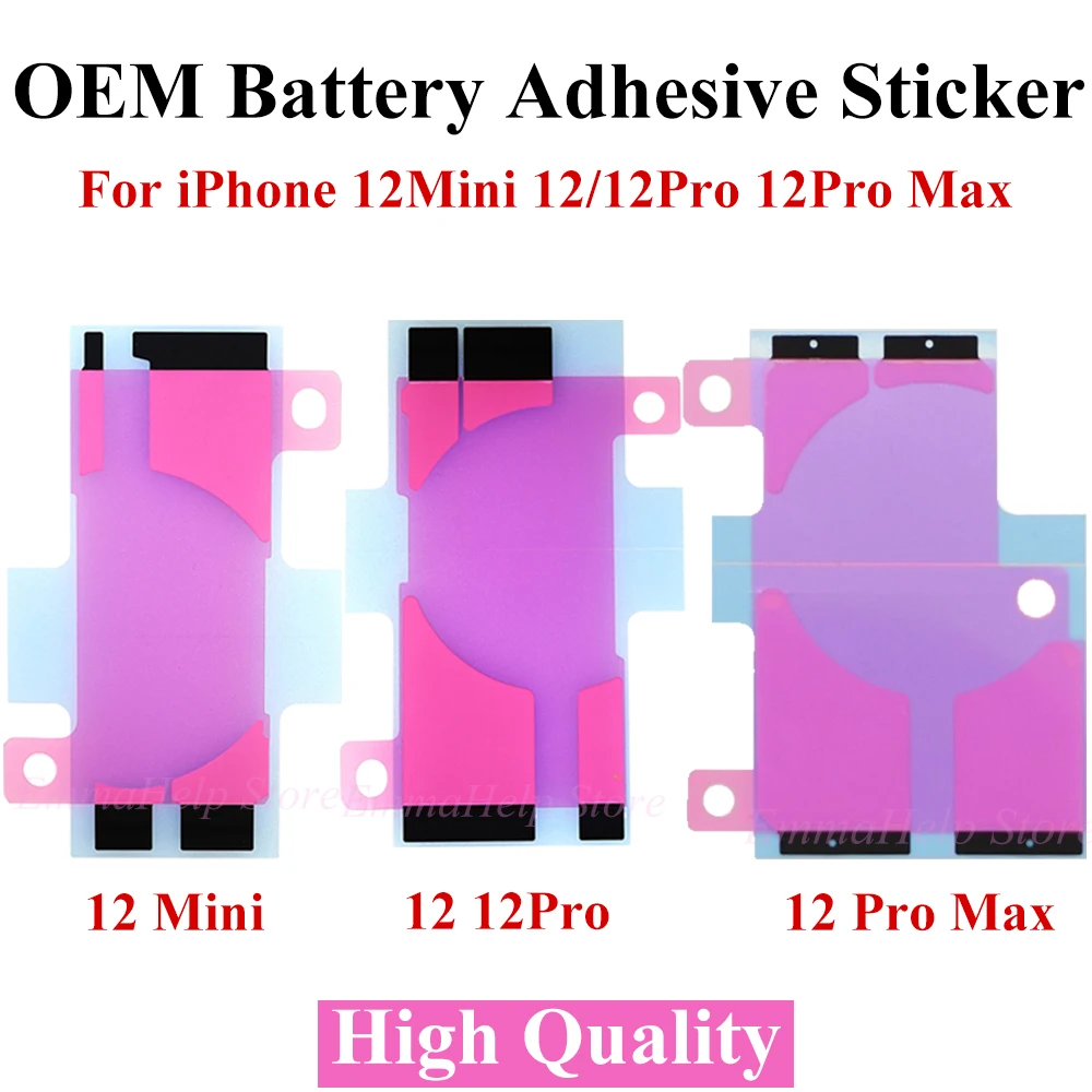 3pcs Battery Adhesive Sticker For iPhone 11 12 13 Promax 12mini 14 Pro 14Plus SE2020 X XS 6 6S 7 8 Plus Battery Glue Tape Strip