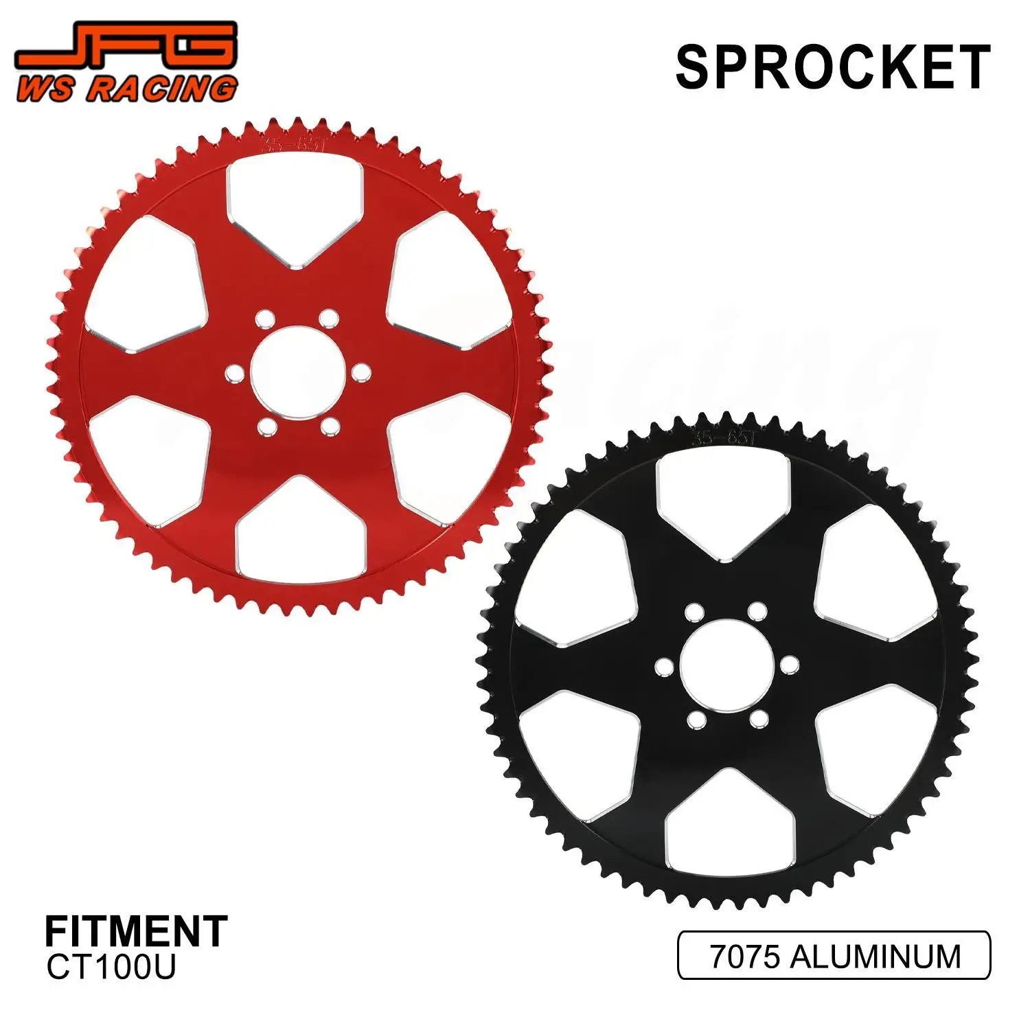 

Chain Sprocket Motorcycles Accessories CNC Rear Chain Sprockets Aluminum For CT100U CT 100U Dirt Pit Bike Modified Moto Parts