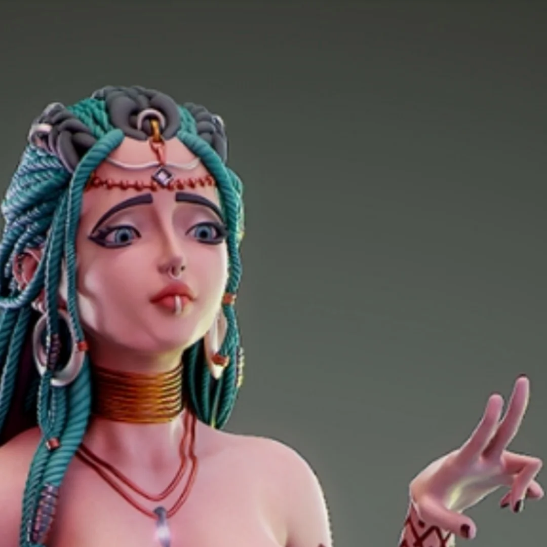 

1/18 Scale Resin Figure Model Kit Tribal series priestess rare edition Nsfw Unassembled Unpainted 3D printing toy