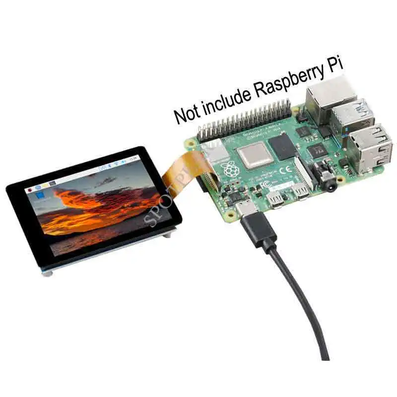 라즈베리 파이 2.8 인치 DSI MIPI LCD 정전식 터치 디스플레이, 480 × 640 IPS 광학 본딩 스크린