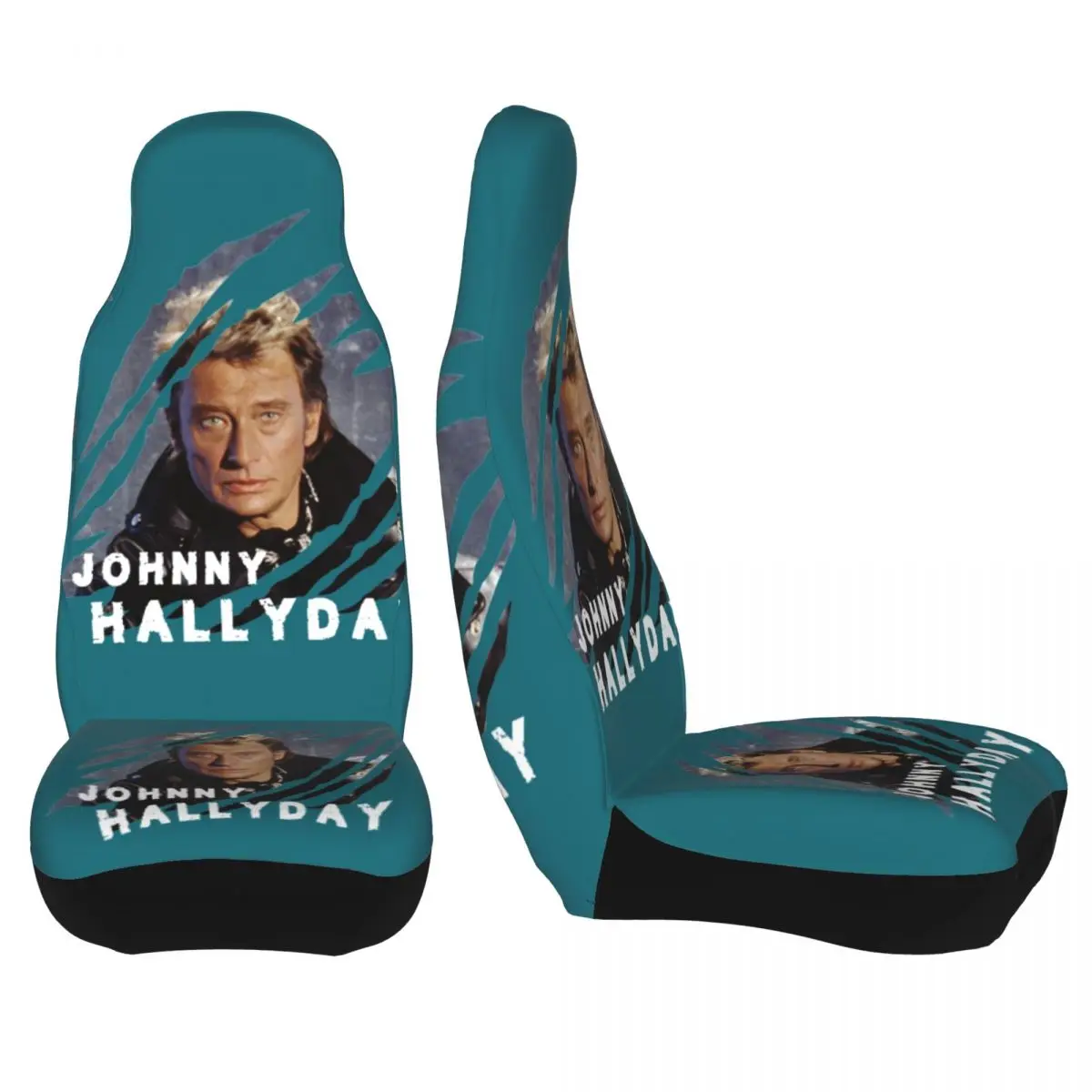 Johnny Hallyday Rocker Rocks Universal Car Seat Cover Auto Interior AUTOYOUTH Seat Covers Fabric Hunting