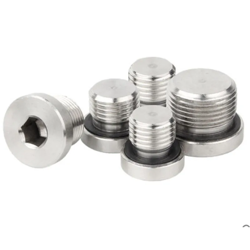 High-quality 304 Stainless Steel /Carbon steel Hex Socket End Cap ED Sealing Ring Flange Inner Hexagon Plug Oil Water Pipe