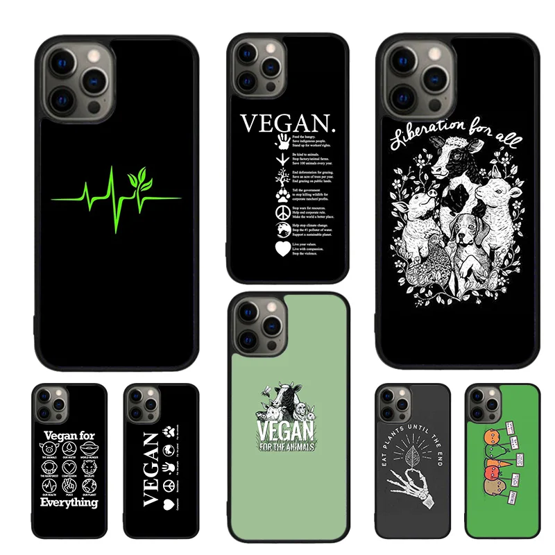 Vegan Friends Not Food Phone Case For for iPhone 16 15 14 11 12 13 Pro  XR XS MAX Plus coque Cover Shell