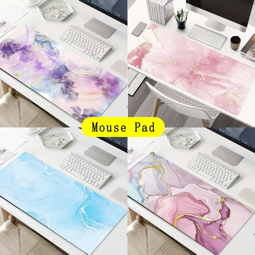 Painted Mouse Pad Marbling 1PC Large 600x300mm Office Desk Protector Mat Waterproof Mouse Pad Keyboard Gaming