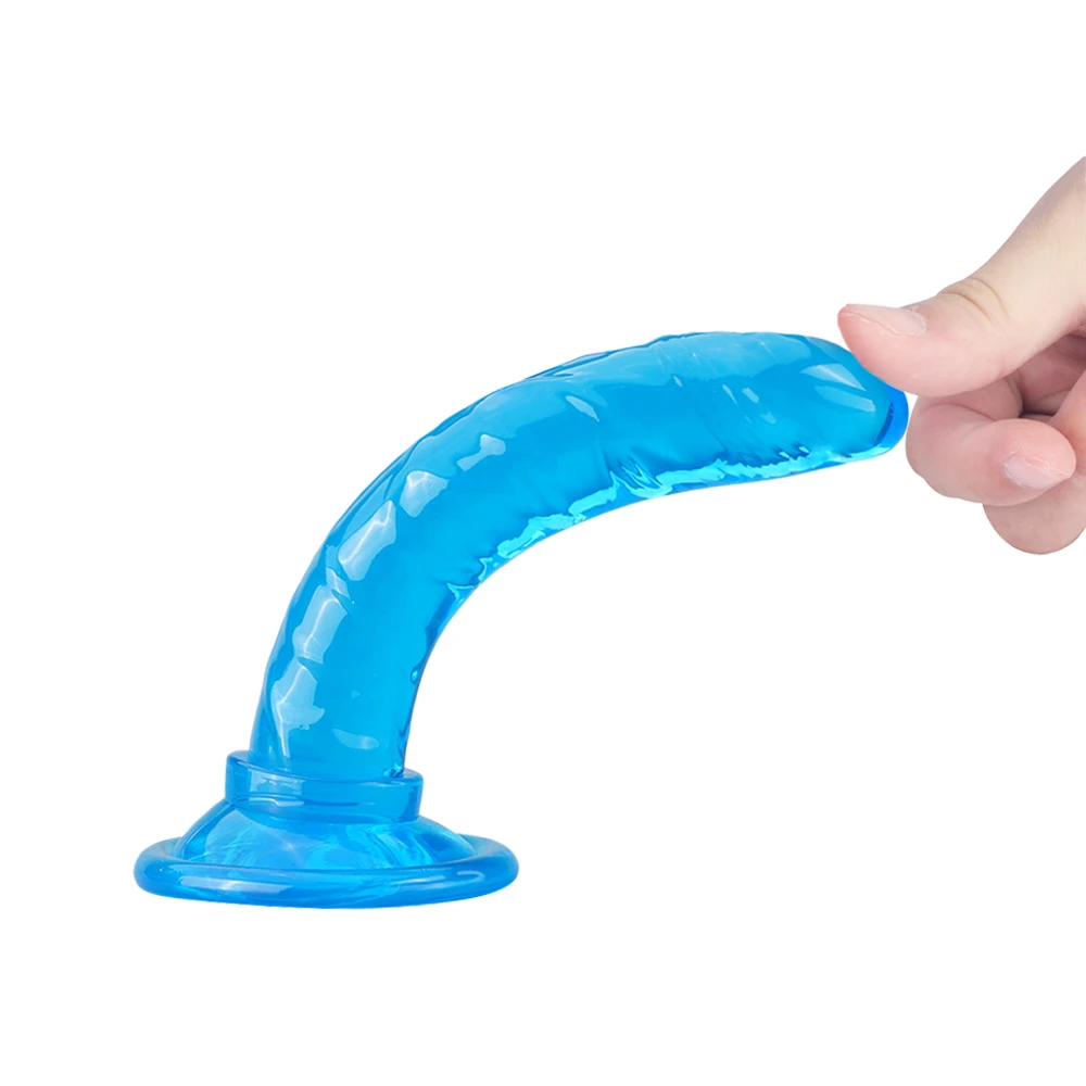 Strap On Penis Dildo with Suction Cup Butt Plug Crystal Realistic Dildo Colorful Sex Toys for Adult Women G Spot Toys Sex Shop