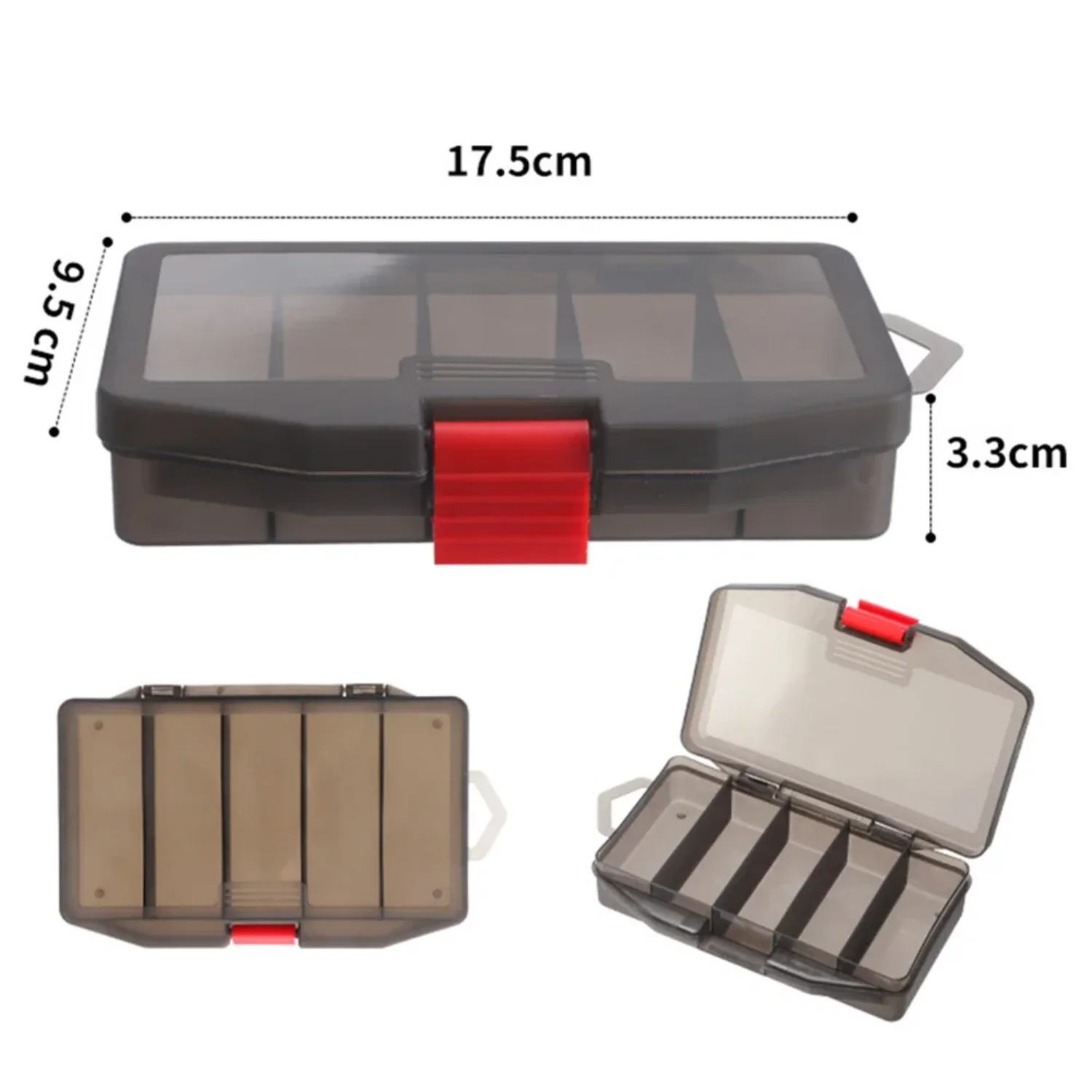 Multi- Fishing Bait Box Waterproof Fishhook Boxes 13 Compartments Fishing Lure Organizer Fishing Tool Accessories