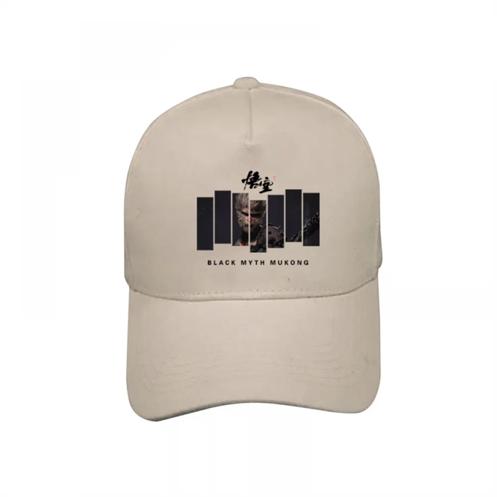 Anime Verstelbare Hoofddeksel Voor Fans Van Mythegames Cos Wukong Cosplay Prop Volwassen Dames Heren Pet Wukong Katoenen Print Honkbalhoed