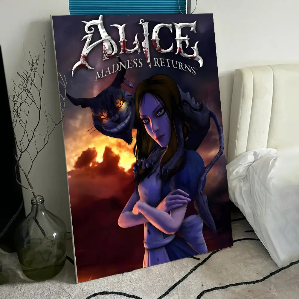 Game A-Alice madness returns Poster Room Wall Art Decor Waterproof