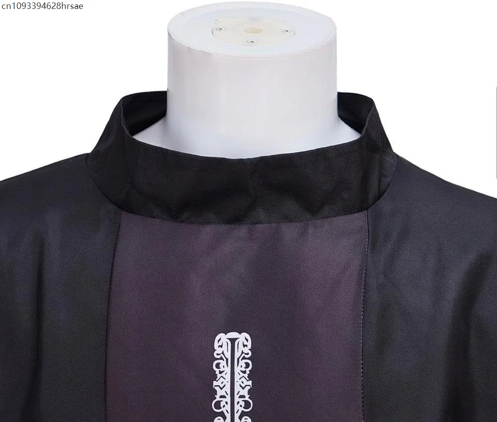 Унисекс ужас Хэллоуин плащ накидка халат косплей костюм Emeritus костюм для взрослых средневековый готический халат волшебника плащ ведьмы вечерние