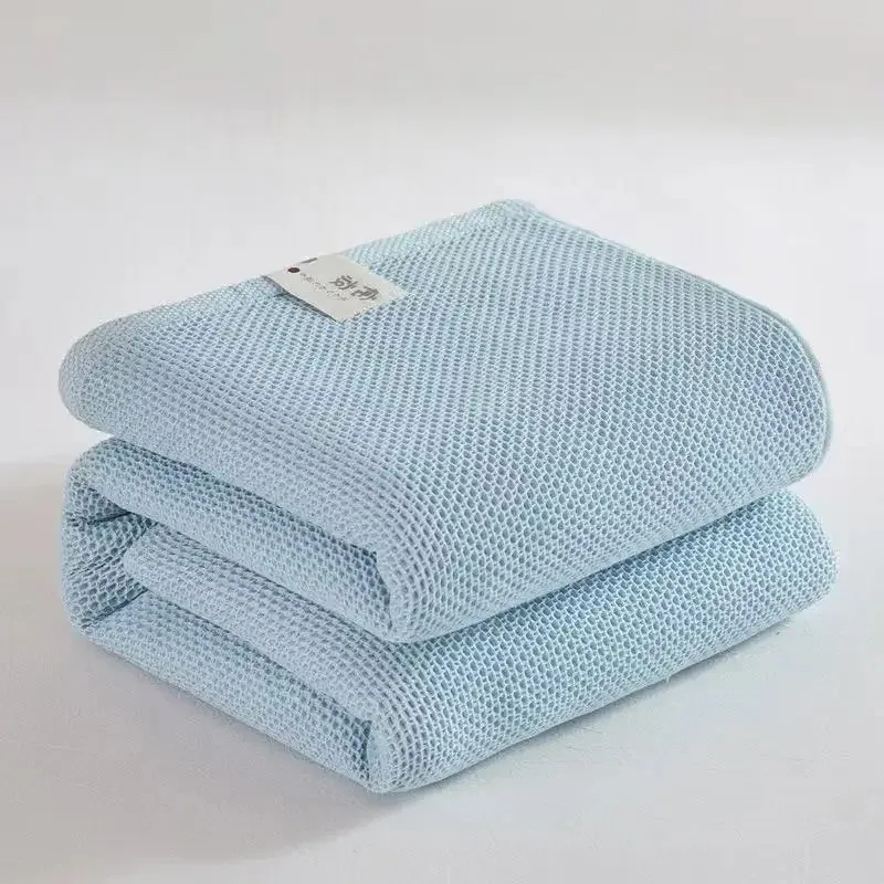 

Japanese-style Honeycomb Towel Quilt - 100% Cotton, Summer Cool, Lightweight & Breathable for Full/Queen Size