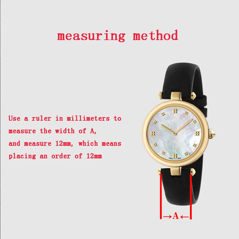 Suitable for Gu-cci concave strap connecting rod YA141404 screw rod precision steel watch rod accessory 12mm 14mm