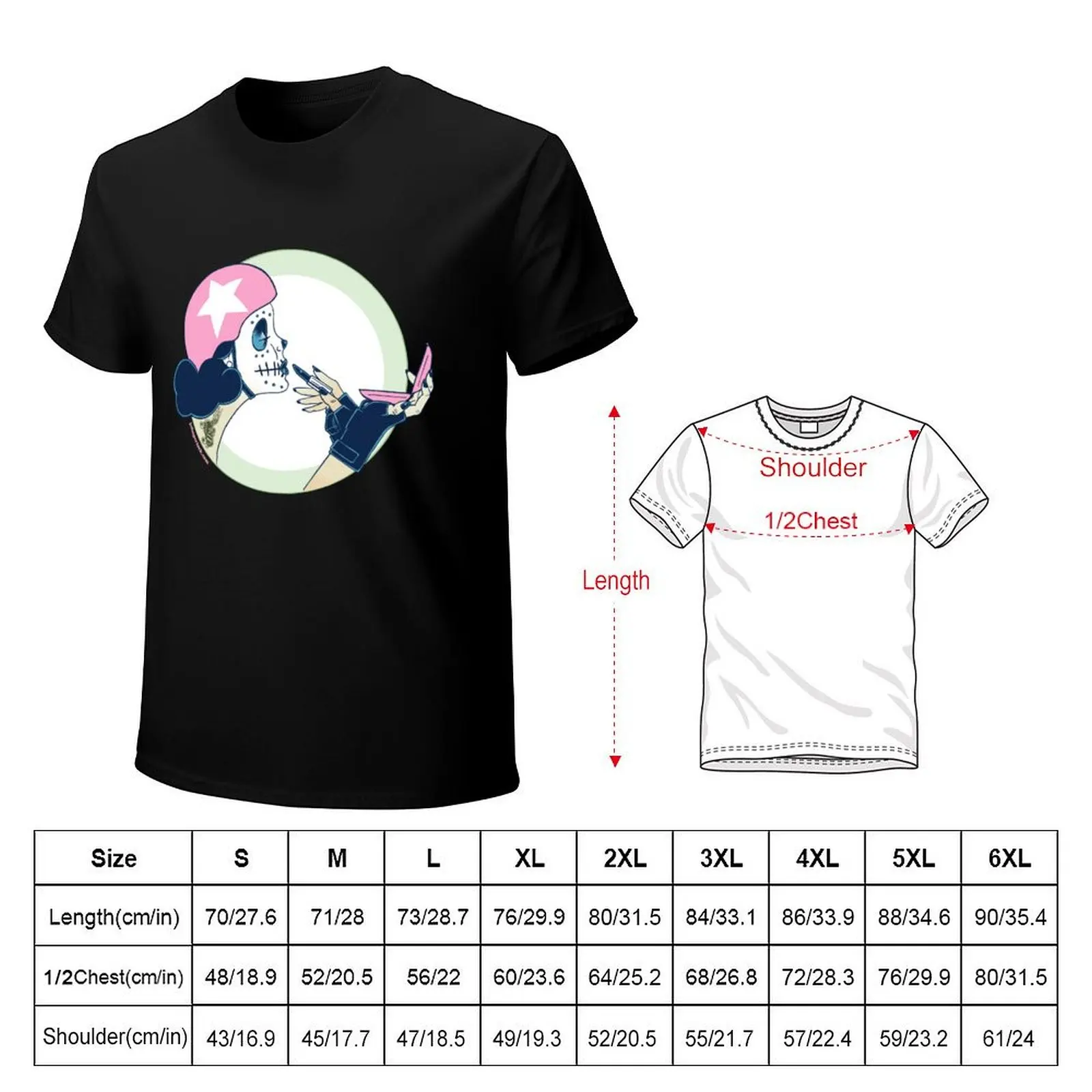 Drag Strip Courage & Compacts T-Shirt Fashion Graphic Tee for Men