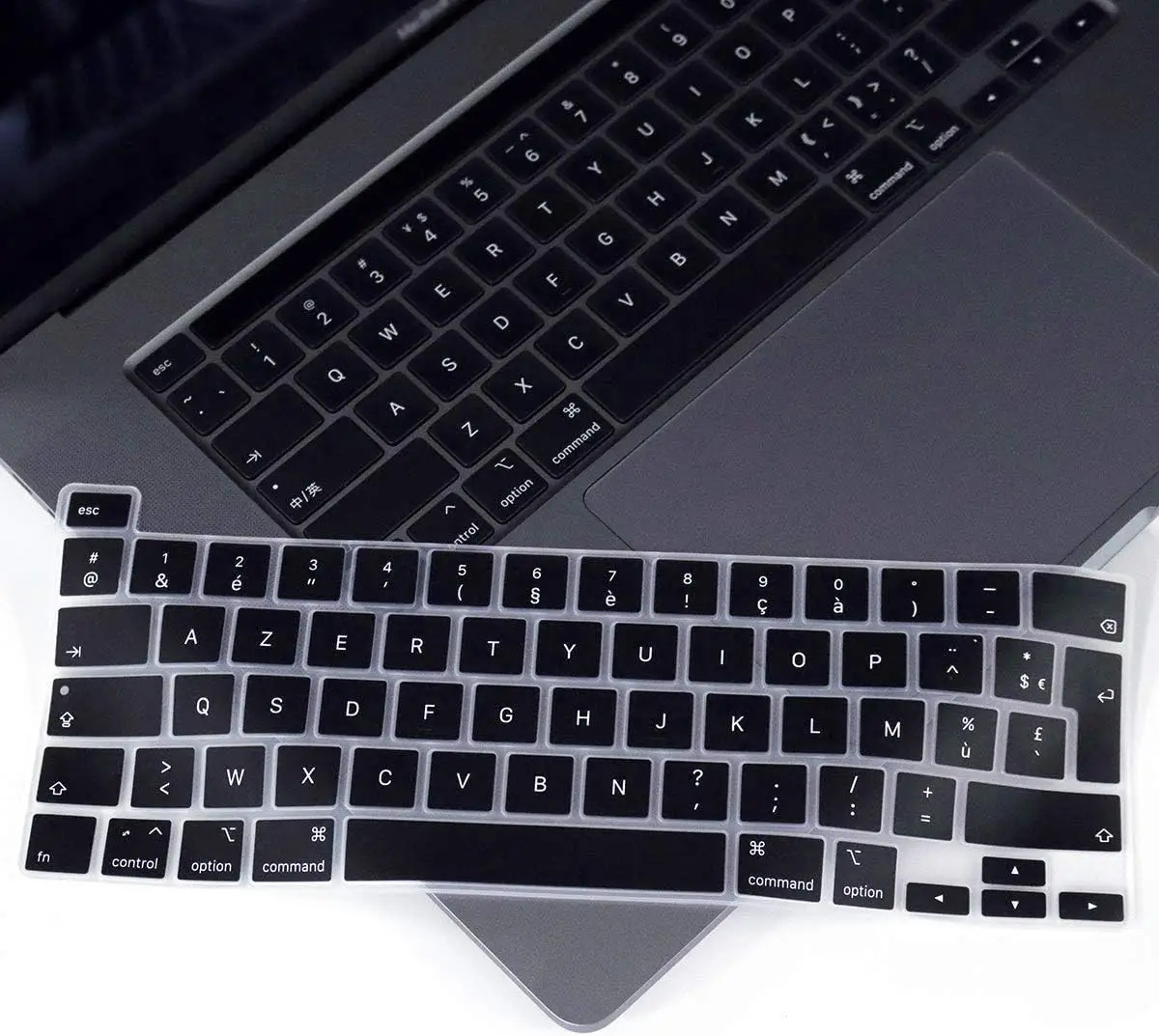 Film de protection pour clavier d\'ordinateur portable, en silicone, pour macbook pro 16 pouces A2141, russe, français, espagnol