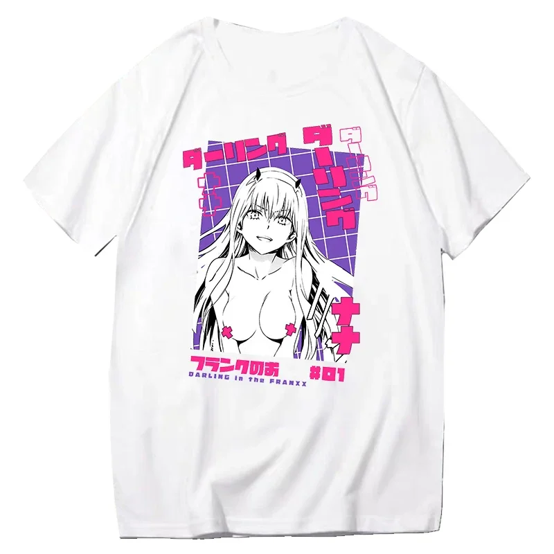 Anime Tshirt Kaguya Otsutsuki Ahegao Echi Euphoria Clothes Men Manga Zero Two Tee Camisa Masculina Oversized Tshirt New Arrival