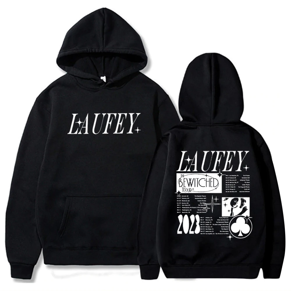 Laufey Bewitched Tour Hoodie Laufey Music Merch Laufey Fan Gift Unisex Harajuku Long Sleeve Sweatshirts