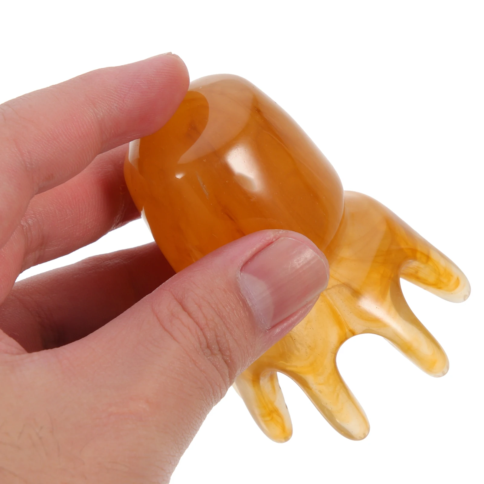 

2 шт. массажные расчески для ухода за кожей головы, инструмент для гуаша из смолы и пчелиного воска, с гладкими закругленными краями, удобный ручной дизайн, подходит для головы