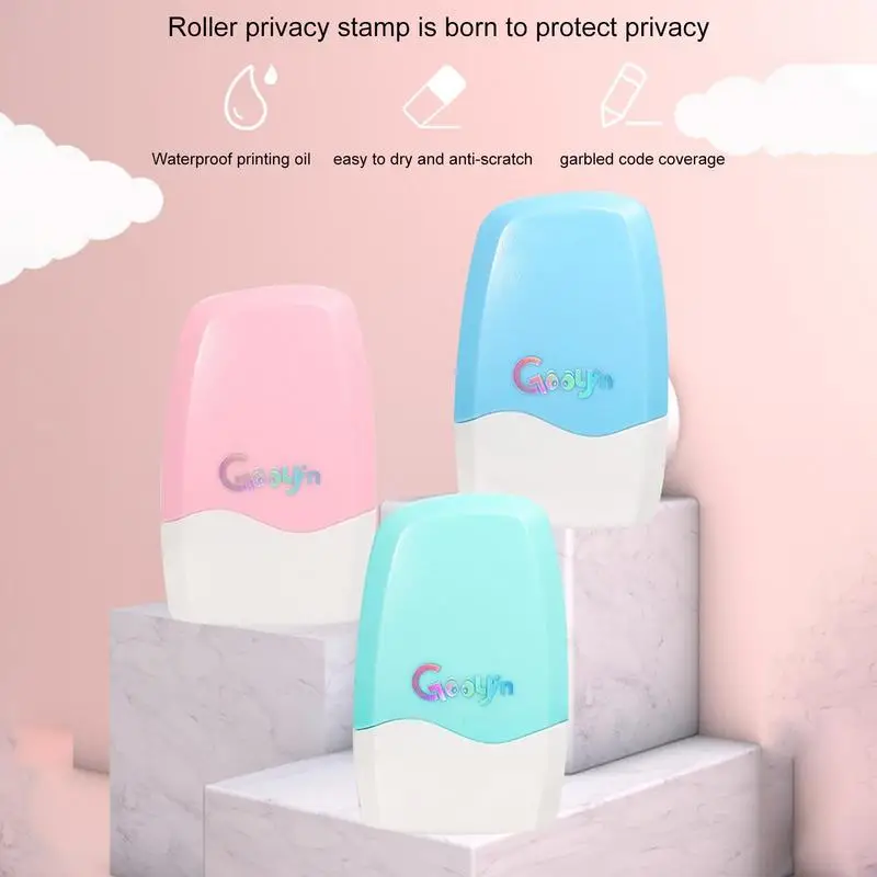 Confidential Stamp ID Blockout Anti Theft Confidential Roller Data Security Protection Tool For Tax Information Mail Address