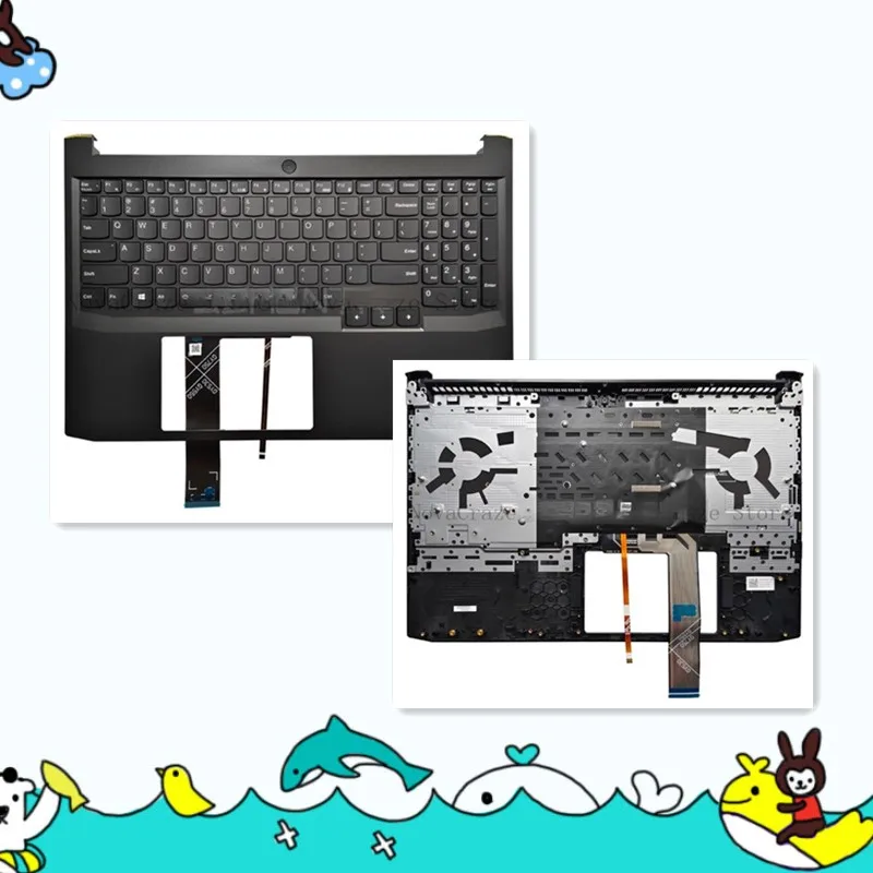 

5CB1D04600 New For IdeaPad Gaming 3-15IHU6 15ACH6 Palmrest with US Backlit Keyboard
