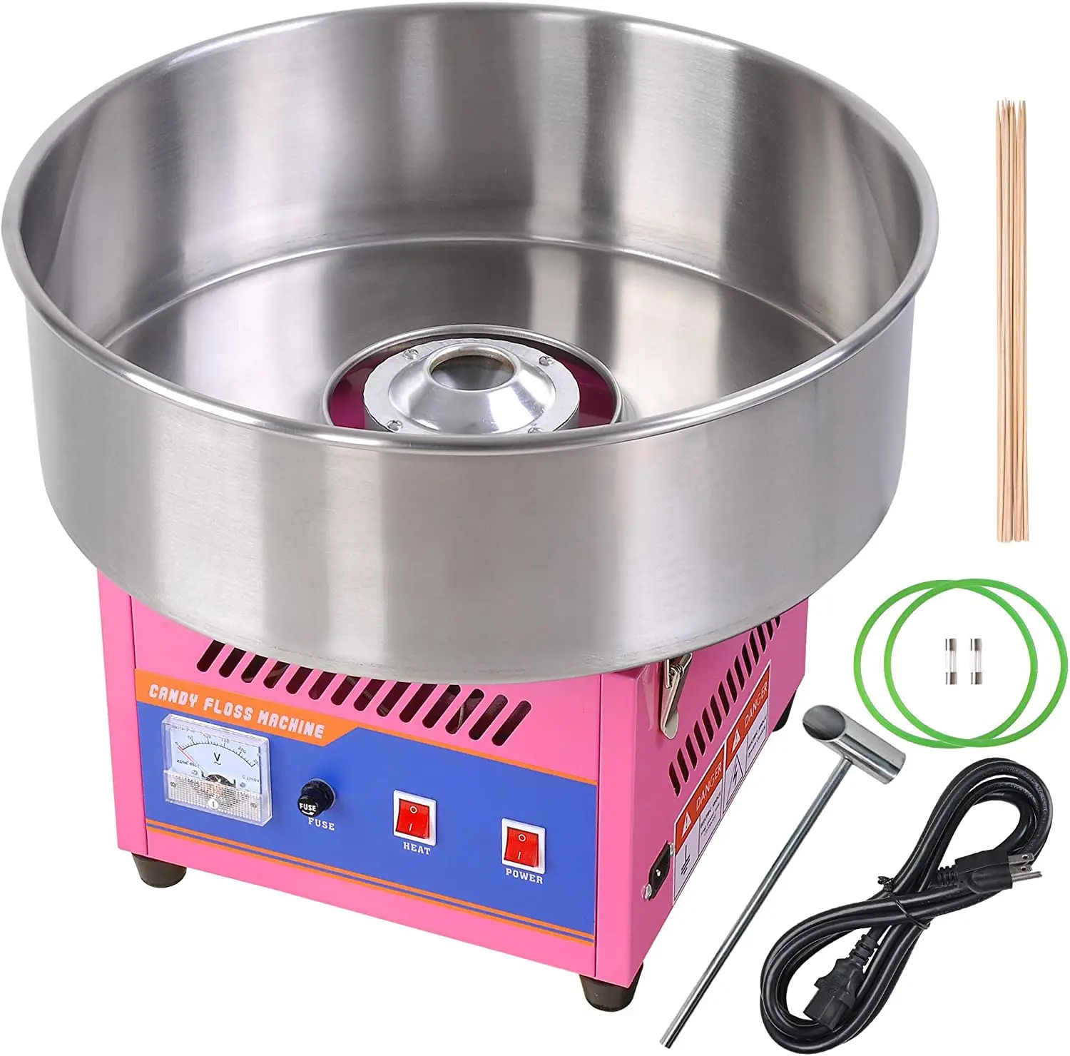 New Industrial 1000W Commercial Mini Cotton Candy Machine for Bakery Home Carnival Kids Birthday Parties Made in China