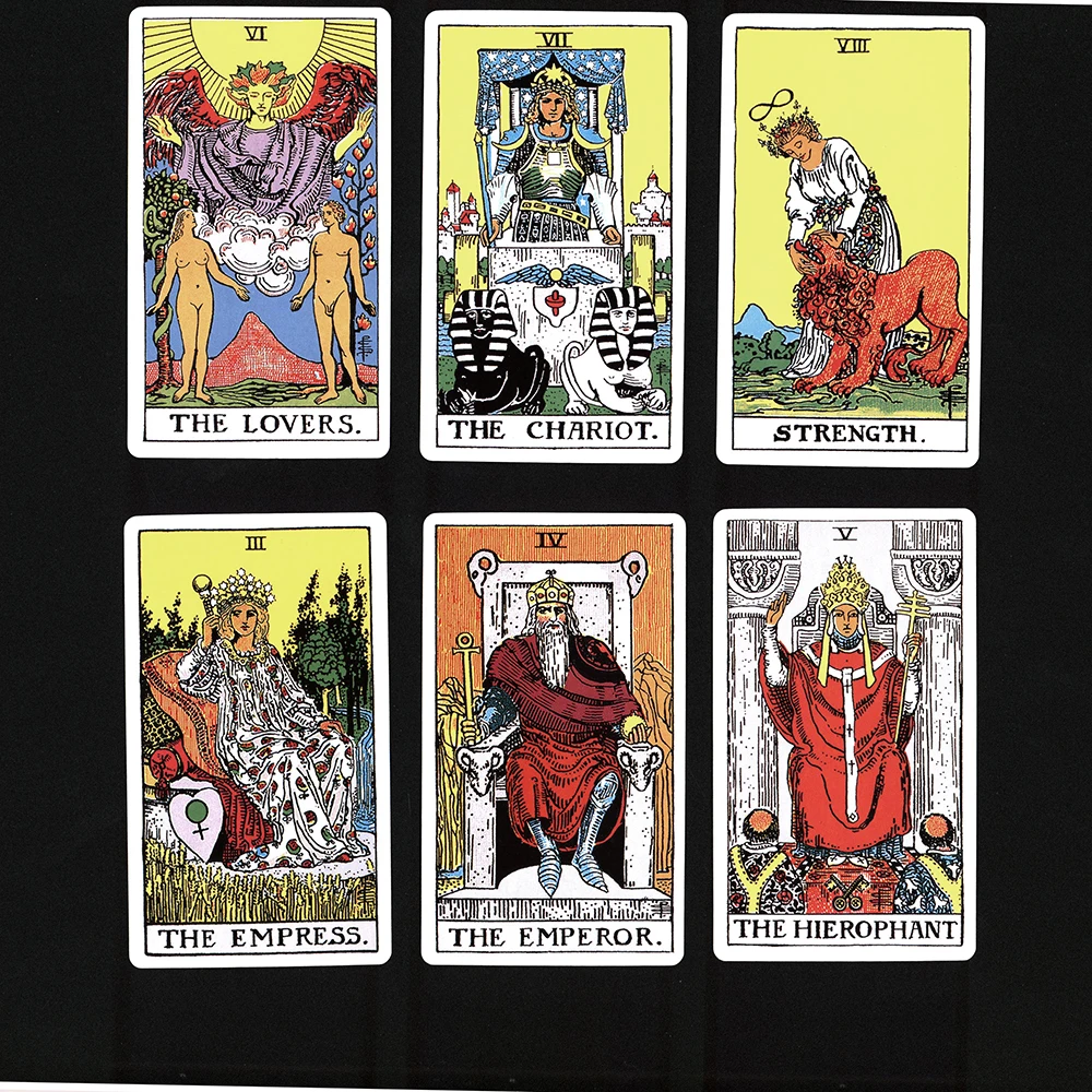 12CMX7CM Tarot Cards with Guide Book..The Rider Divination Tarot Cards.tarot Cards for Beginners.Big Size Tarot Cards .