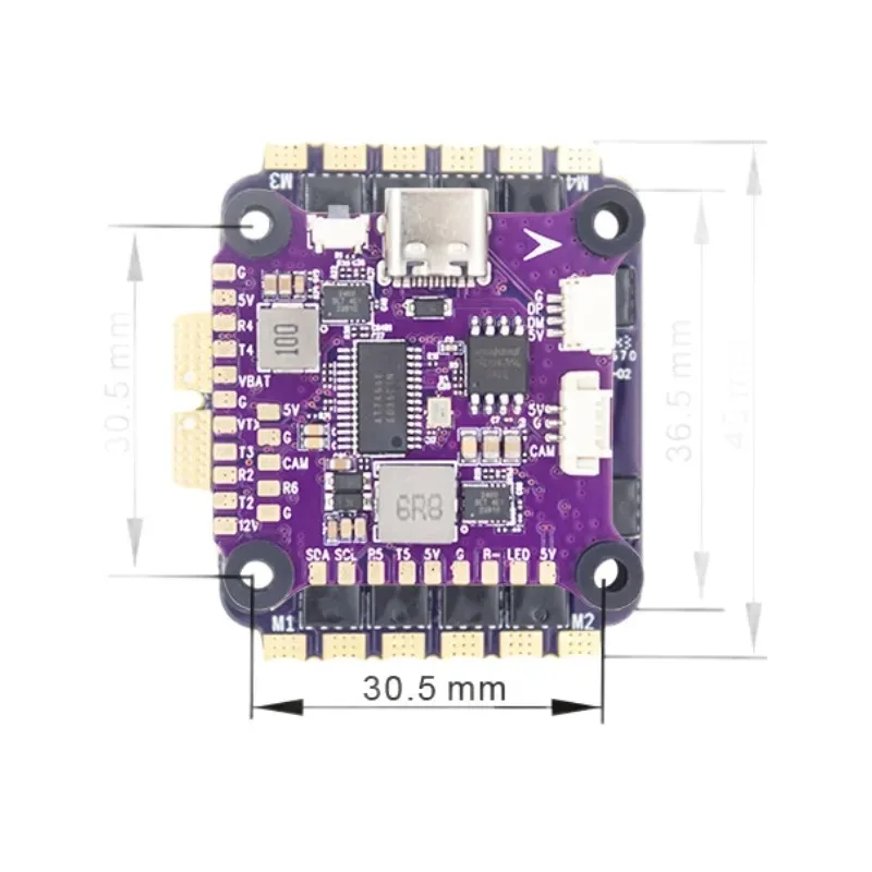 Professional Plastic Flight Tower F405 Flight Controller with 65A 4in1 Brushless ESC for FPV Dr-one and RC Ai-rplane Control