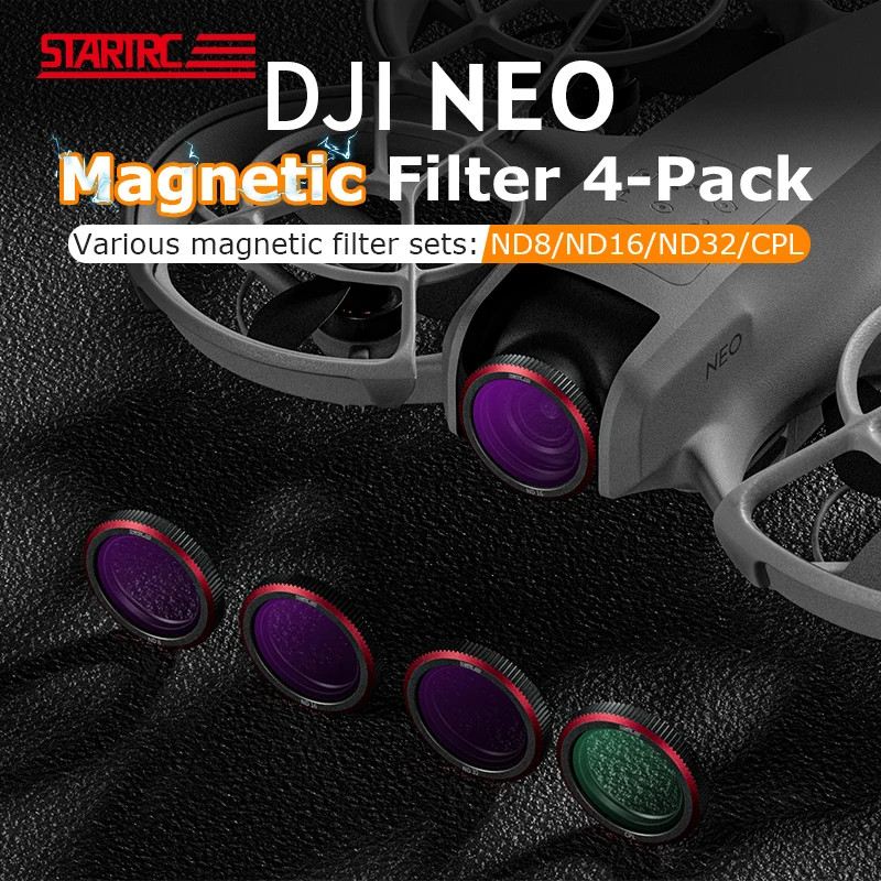 

STARTRC Magnetic ND CPL Filters Set for DJI Neo Accessories ND8 ND16 ND32 CPL Filters Neutral Density Camera Lens ND Filter
