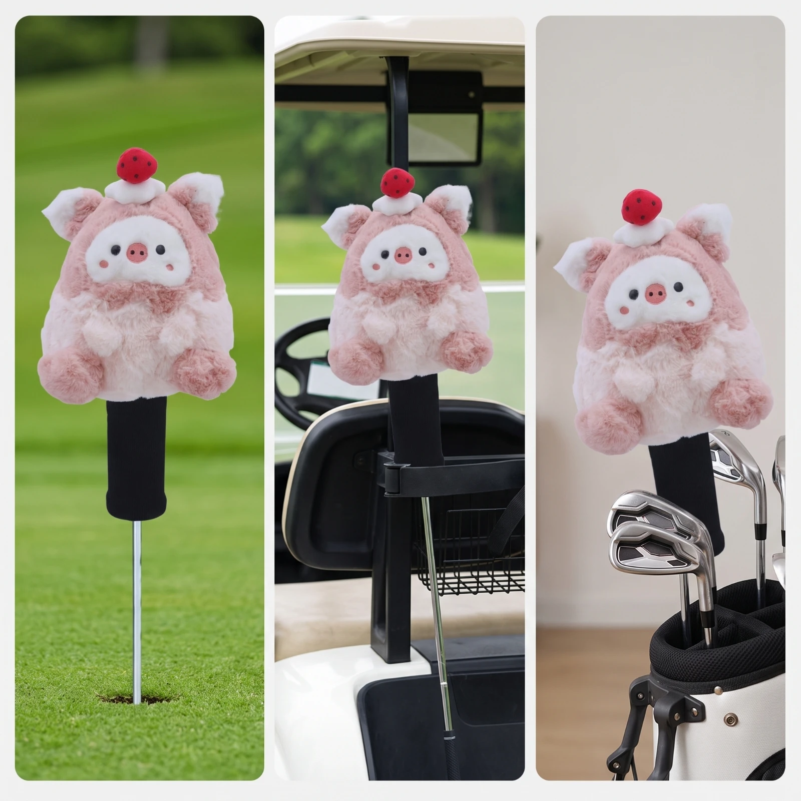 Animal Driver Headcover Character Soft Golf Headcover Driver Cover with Shaft Sleeve Funny Charming for Women Golfers - view 6